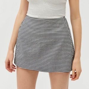 Urban Outfitters Plaid Mini Skirt With Pockets
